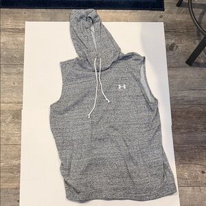 Under Armour Heather Gray Sleeveless Hoodie